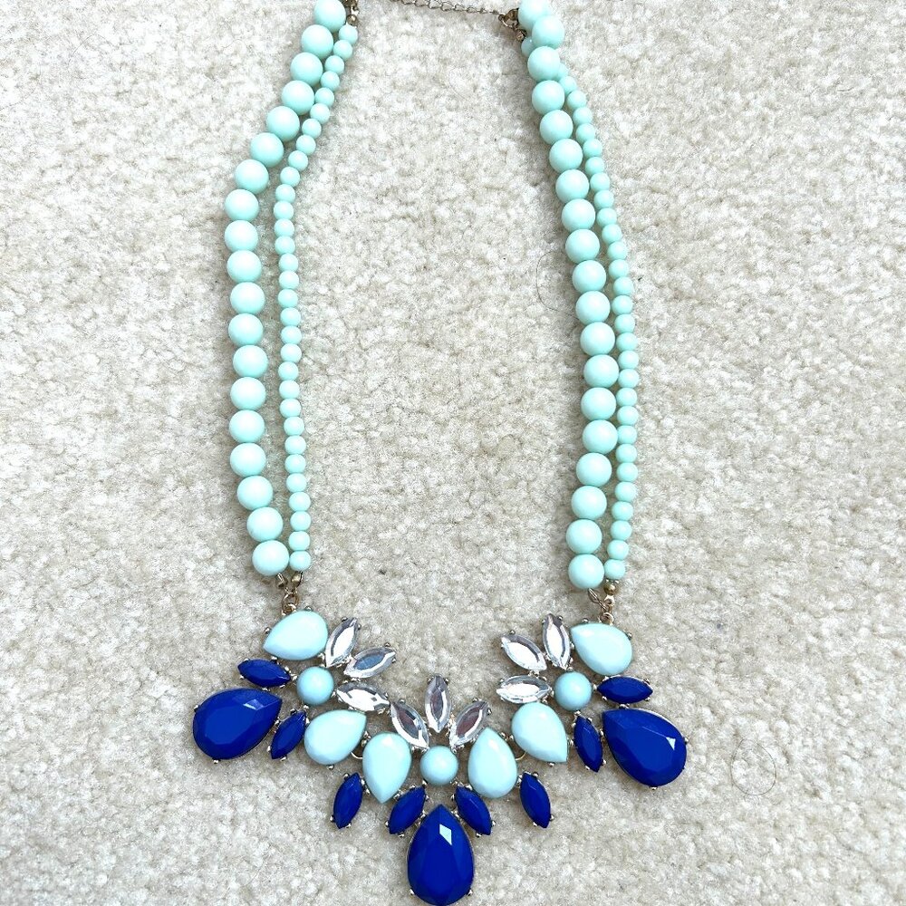 Chunky Beaded Jewel Necklace